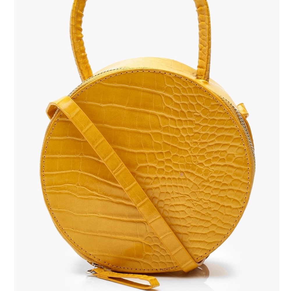 ‼️ SALE Grab Handle Round Croc Cross Body Bag 💅🏽 - Picture 6 of 6